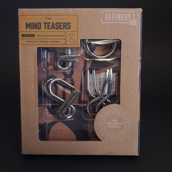 NEW Set of 4 Take-Apart Chunky Strong Metal Brainteasers - Picture 2 of 5